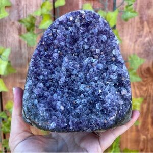 2.57 Lb Amethyst Crystal Geode Home Accent